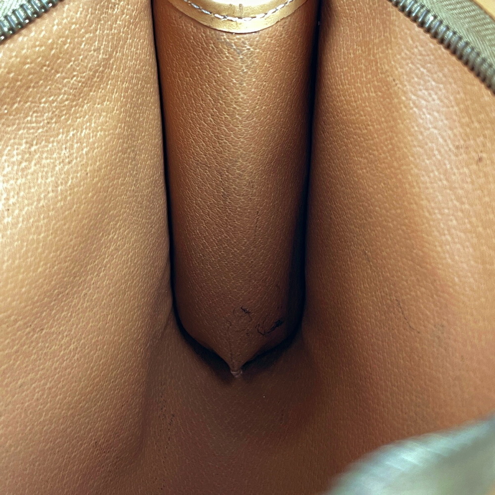 Celine Macadam Pattern Canvas Clutch Pouch Brown - image 6